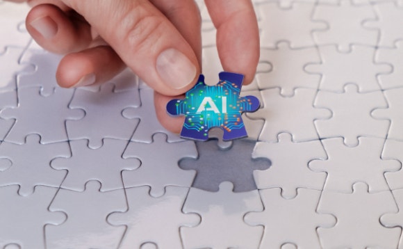 A hand holding a piece of puzzle AI-generated content may be incorrect.
