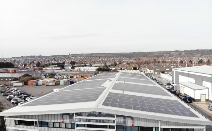Panels in the channel? Novatech turns roof into solar factory