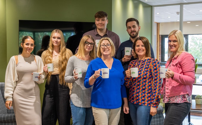 Left to right (front row): Shannon Holmes, Molly Ager, Kayleigh Willis, Tracey Perkins, Lesa Orford , Lily Beckham-Deemer. Left to right (back row): Callum McGuinness, Ben Spencer