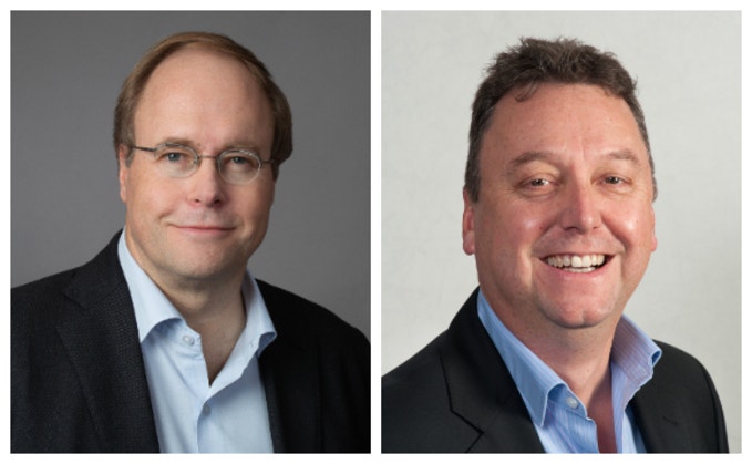 Harro Beusker, co-founder and CEO, nLighten (left), and John Hall, co-founder, and MD, Proximity (right)